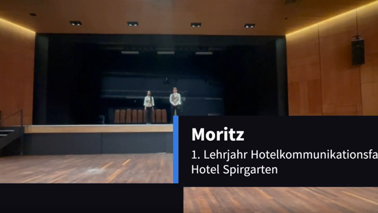 Lernende der Hotel-Kommunikation stellen in diesem selbst produzierten Video ihren Beruf vor.