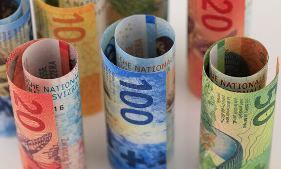 Finanzierung Schweizer Geldnoten